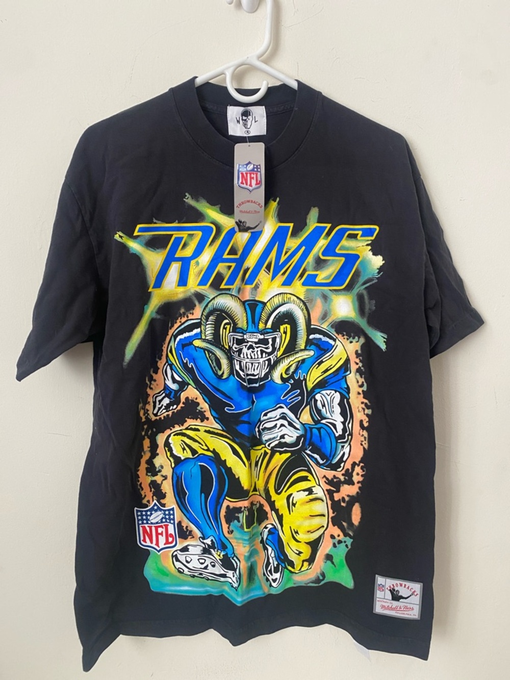 NFL Mitchell & Ness Los Angeles Rams short sleeve tee shirt